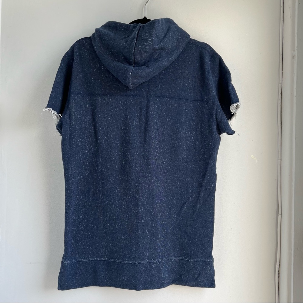 KITH x John Elliott + Co Villain Hoodie Speckled Navy Tokyo Sakura Project Med - Picture 6 of 9